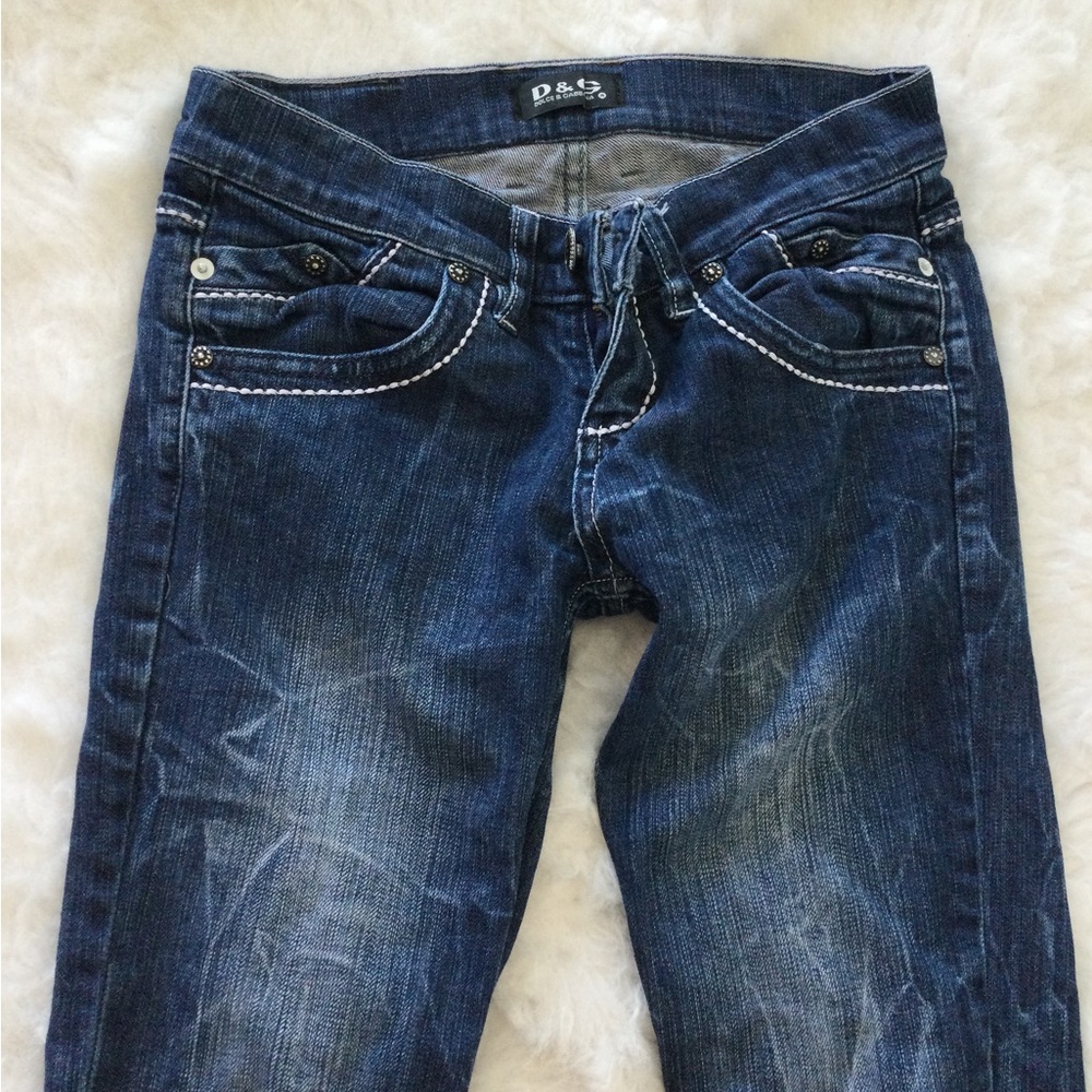 D&G Blue Straight Leg Jeans